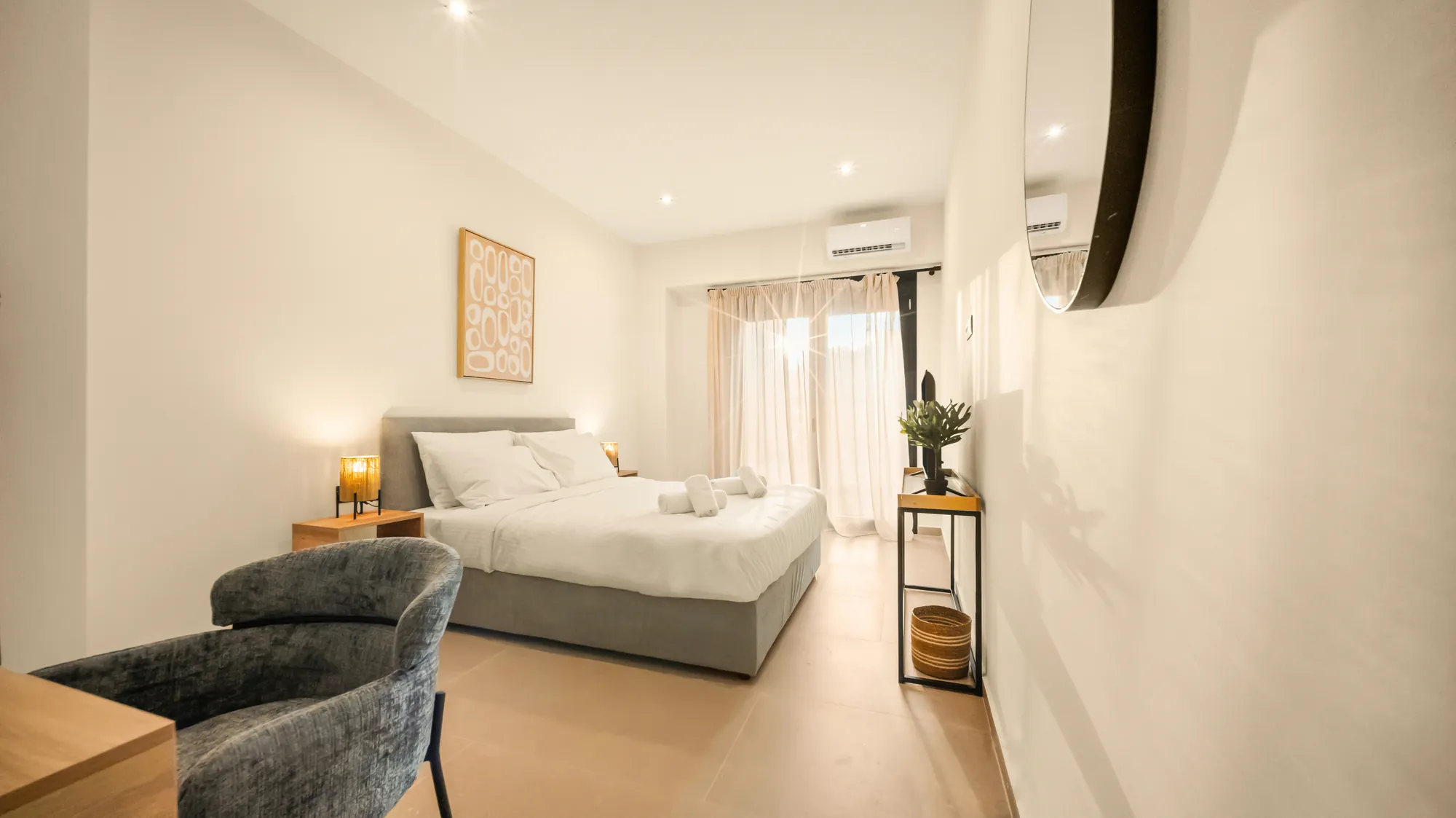 ORMOS Piraeus, the room from the armchair toward the balcony
