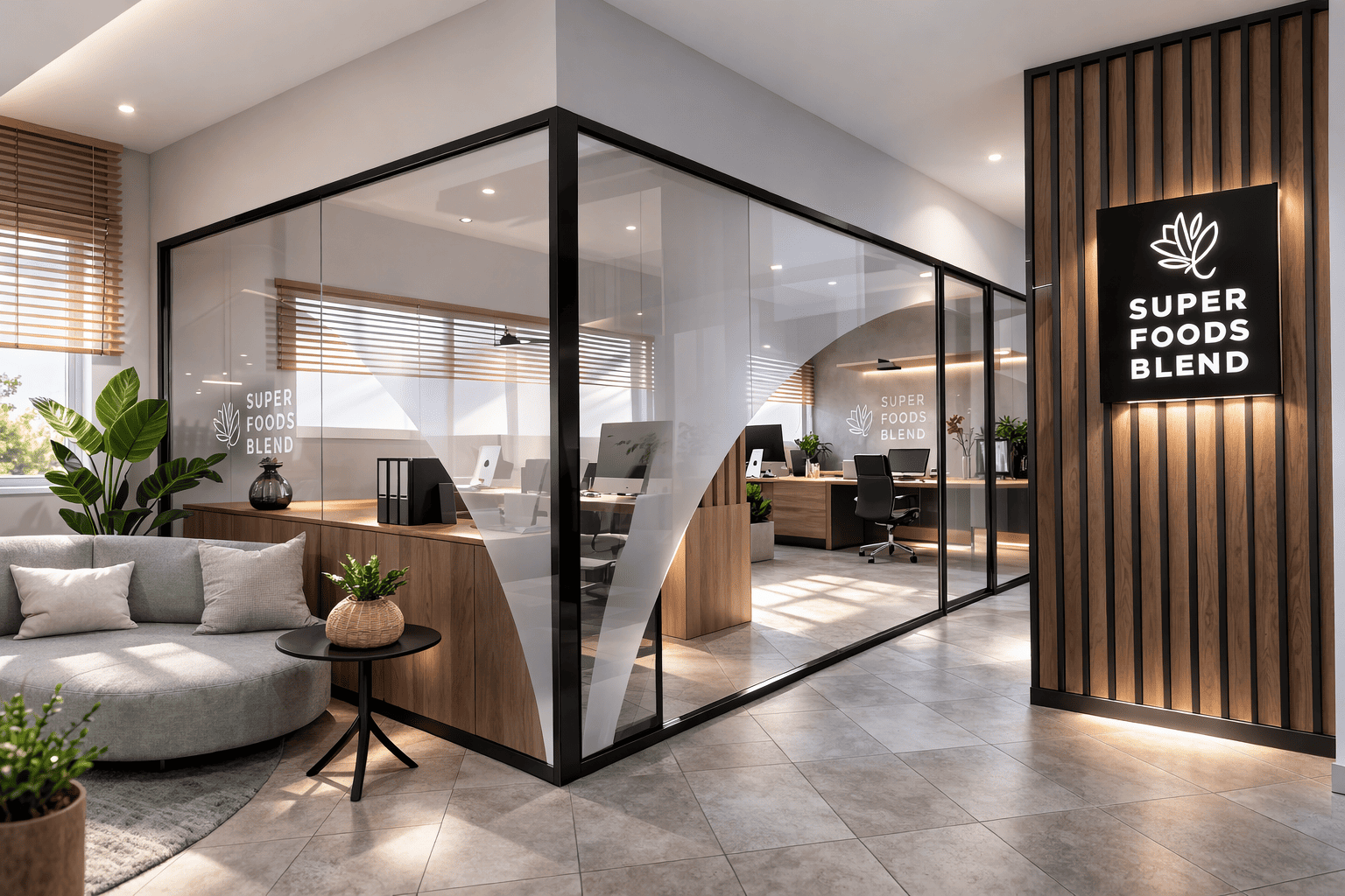 Punctum Interiors, retail interior render